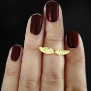 Angel Wing Above Knuckle Ring Gold or Silver Free Shipping
