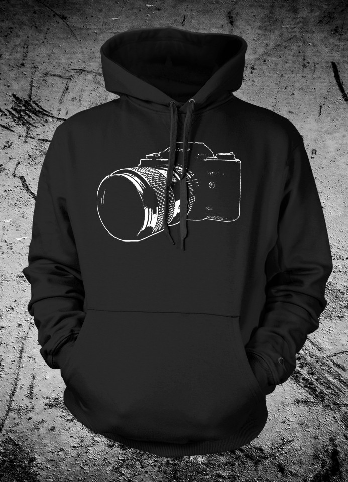 Vintage SLR 35mm Camera Hooded Sweat Shirt Hoodie